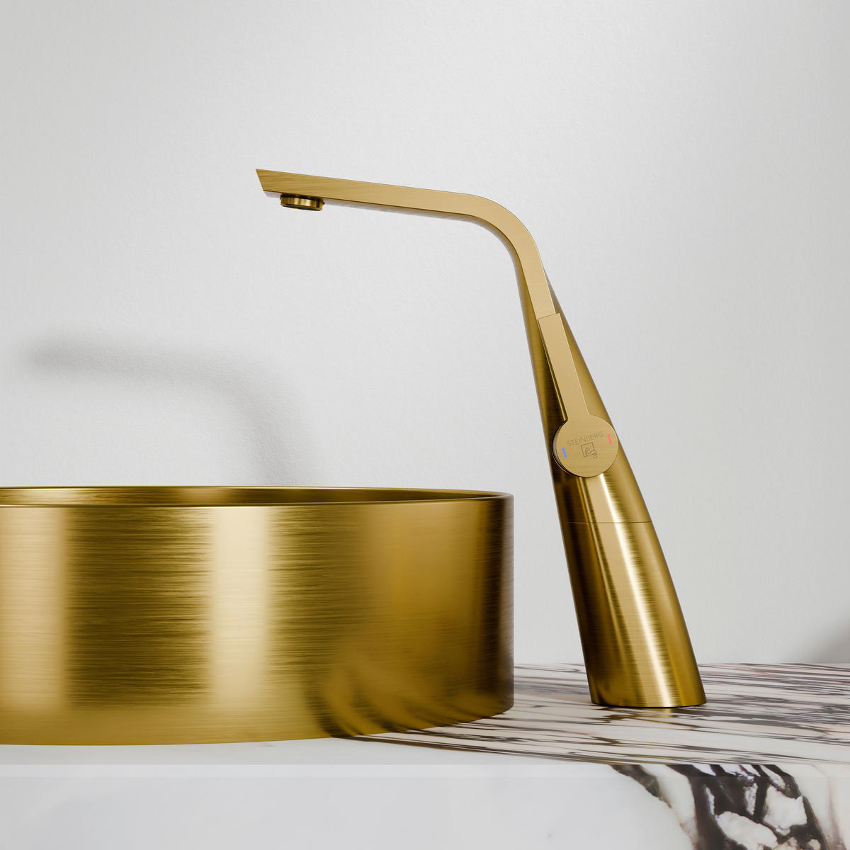 WASCHTISCHARMATUR 260 1700 1 BG  - Goldfarben, MODERN, Metall (6,1/27,9/23,7cm)