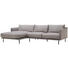 WOHNLANDSCHAFT in Textil Grau - Schwarz/Grau, Design, Textil/Metall (161/285cm) - Lomoco WOHNLANDSCHAFT in Textil Grau - Schwarz/Grau, Design, Textil/Metall (161/285cm) - Lomoco