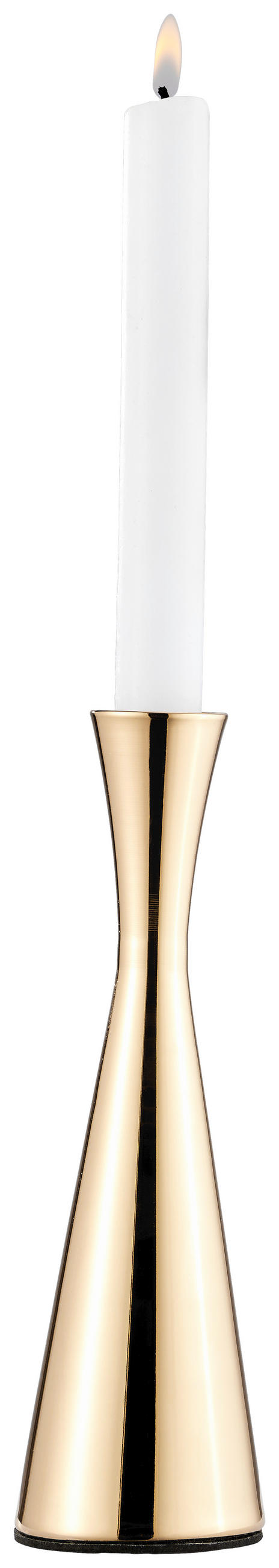 LJUSSTAKE  - guldfärgad, Basics, metall (6/20cm)