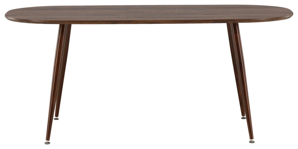 MATBORD i metall, trämaterial 180/90/75 cm   - mörkbrun, Design, metall/trämaterial (180/90/75cm) - Livetastic