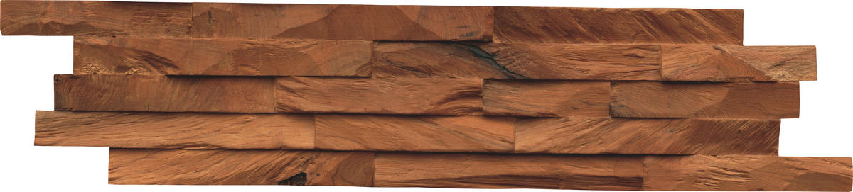 WANDVERKLEIDUNG - Braun, Basics, Holz (61/15/2cm)