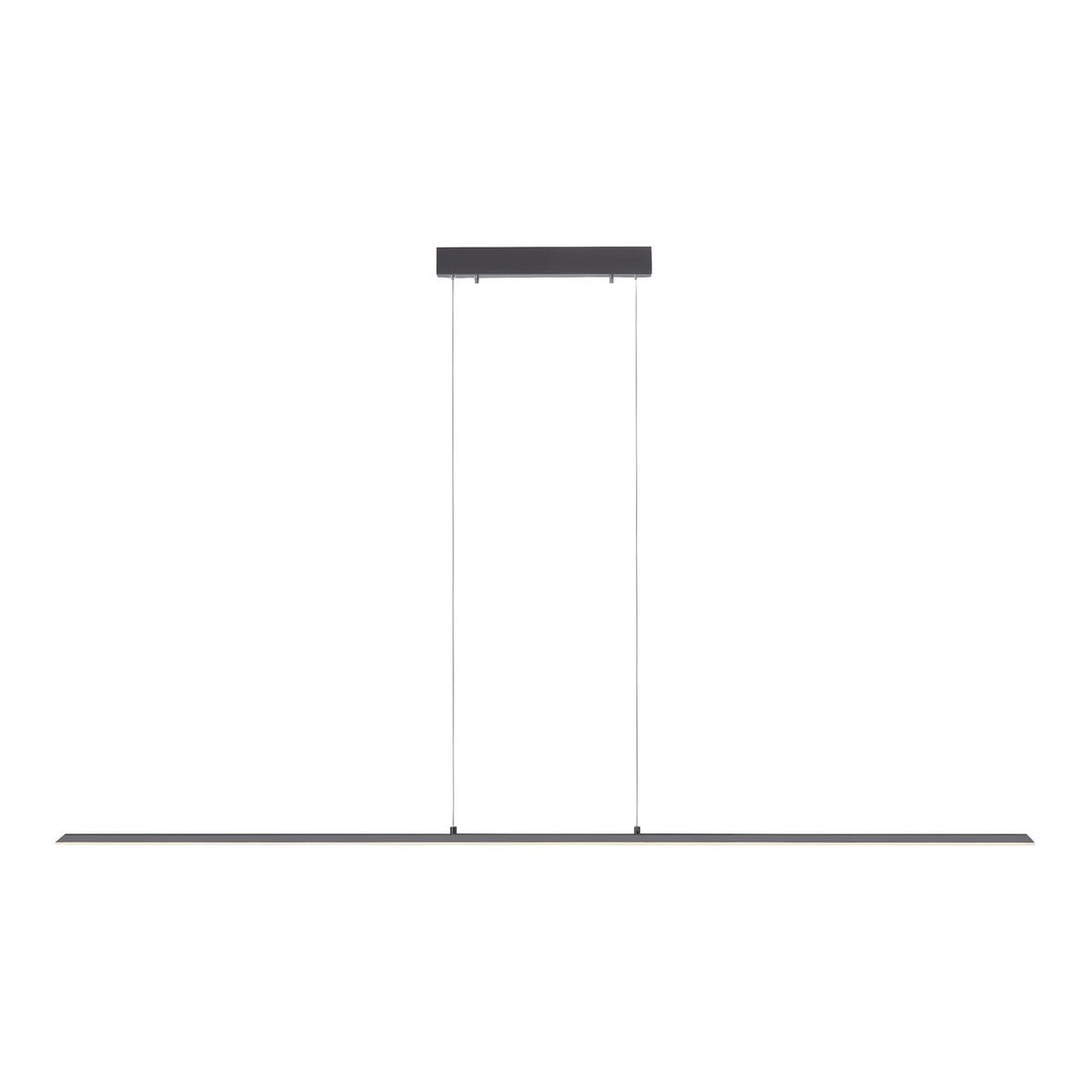 LED-HÄNGELEUCHTE 160/6/120 cm  - Anthrazit, Basics, Kunststoff/Metall (160/6/120cm) - Neuhaus PURE