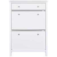 ORMAR ZA OBUĆU  bijela  drvo     - bijela/srebrne boje, Design, metal/drvo (90/127/30cm) - Livetastic