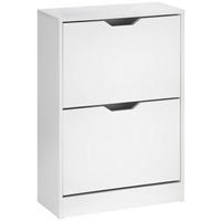 VYKLÁPĚCÍ BOTNÍK, bílá, 55/80,5/23,5 cm - bílá, Design, kompozitní dřevo (55/80,5/23,5cm) - Livetastic