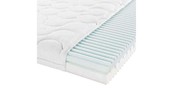 KOMFORTSCHAUMMATRATZE 90/190 cm Höhe ca. 14 cm - Weiß, Basics, Textil (90/190cm) - Sleeptex
