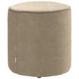 HOCKER in Textil Beige  - Beige, Design, Textil (44/46/44cm) - Belluti