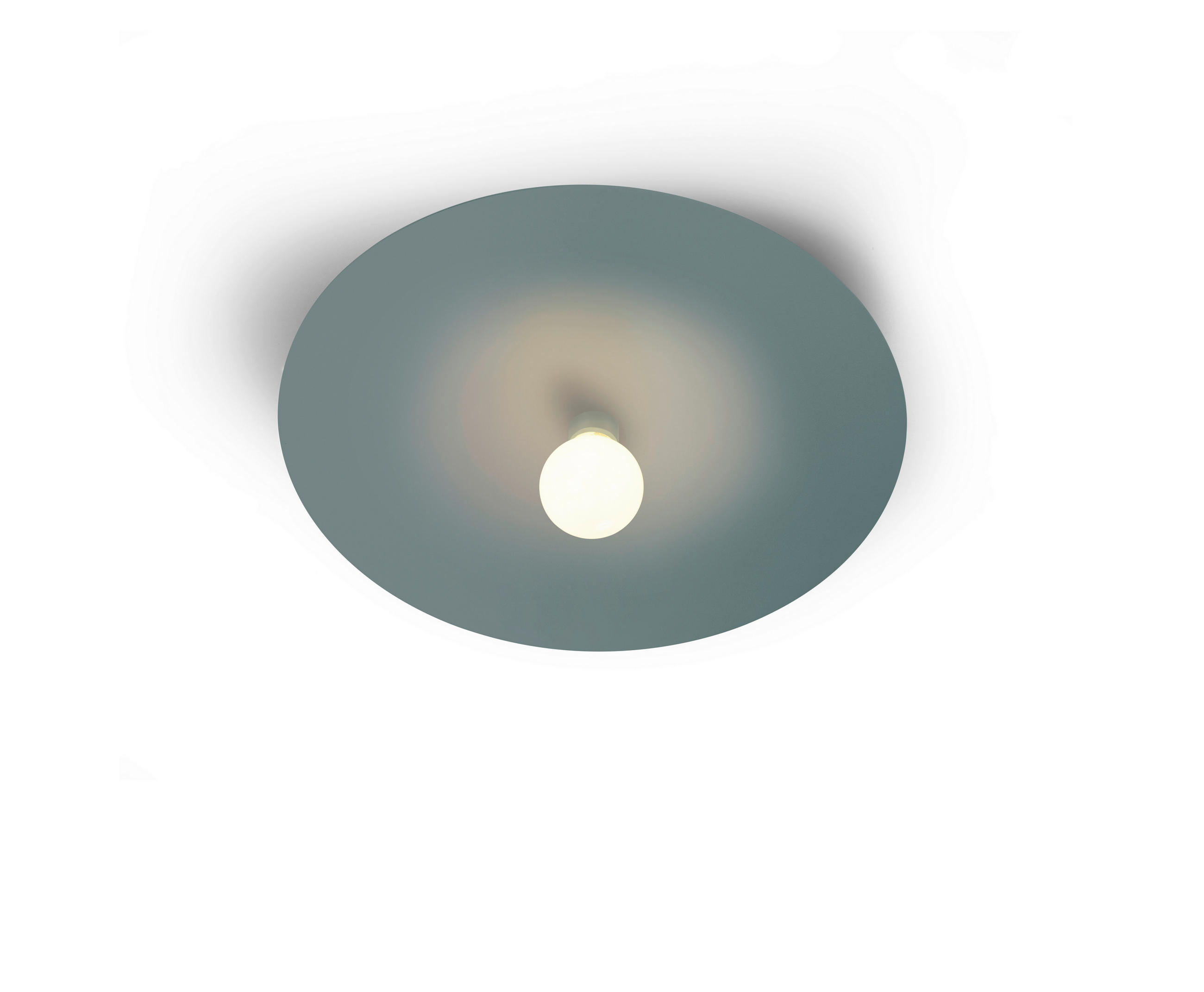 DECKENLEUCHTE Chio 44/6,5 cm   - Salbeigrün, Basics, Metall (44/6,5cm) - BOPP