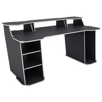 GAMINGTISCH 180/85/76 cm  in Anthrazit, Weiß  - Anthrazit/Weiß, LIFESTYLE, Holzwerkstoff (180/85/76cm) - MID.YOU