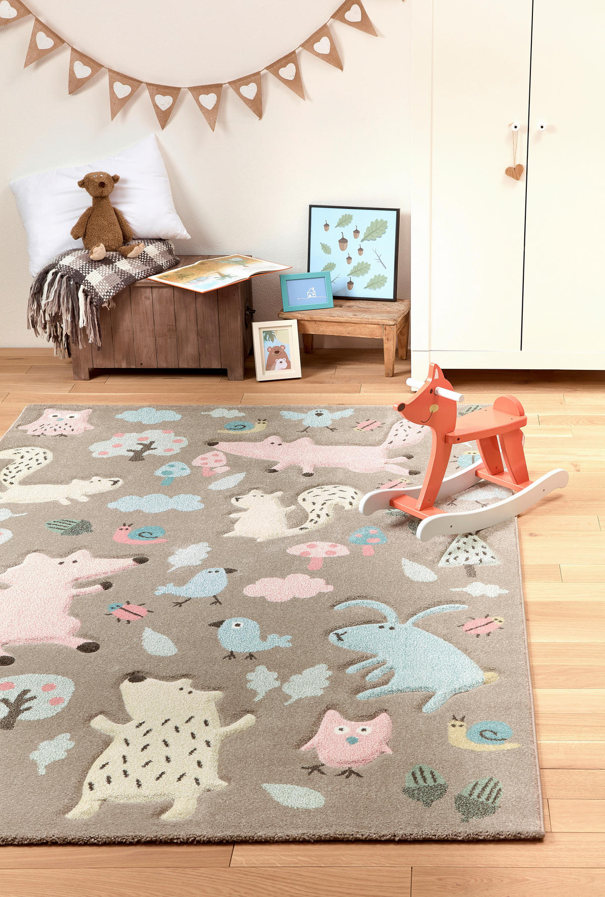 KINDERTEPPICH 133/200 cm Forest  - Taupe, Trend, Textil (133/200cm) - Sigikid