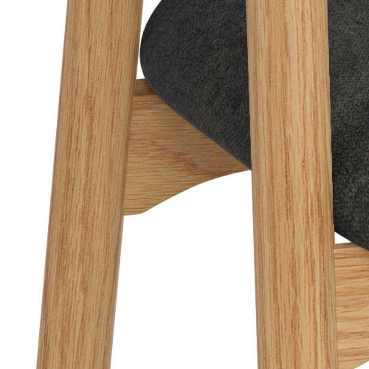 ARMLEHNSTUHL   Webstoff  Eichefarben, Dunkelgrau  - Eichefarben/Dunkelgrau, Modern, Holz/Textil (56/76/54cm) - MID.YOU