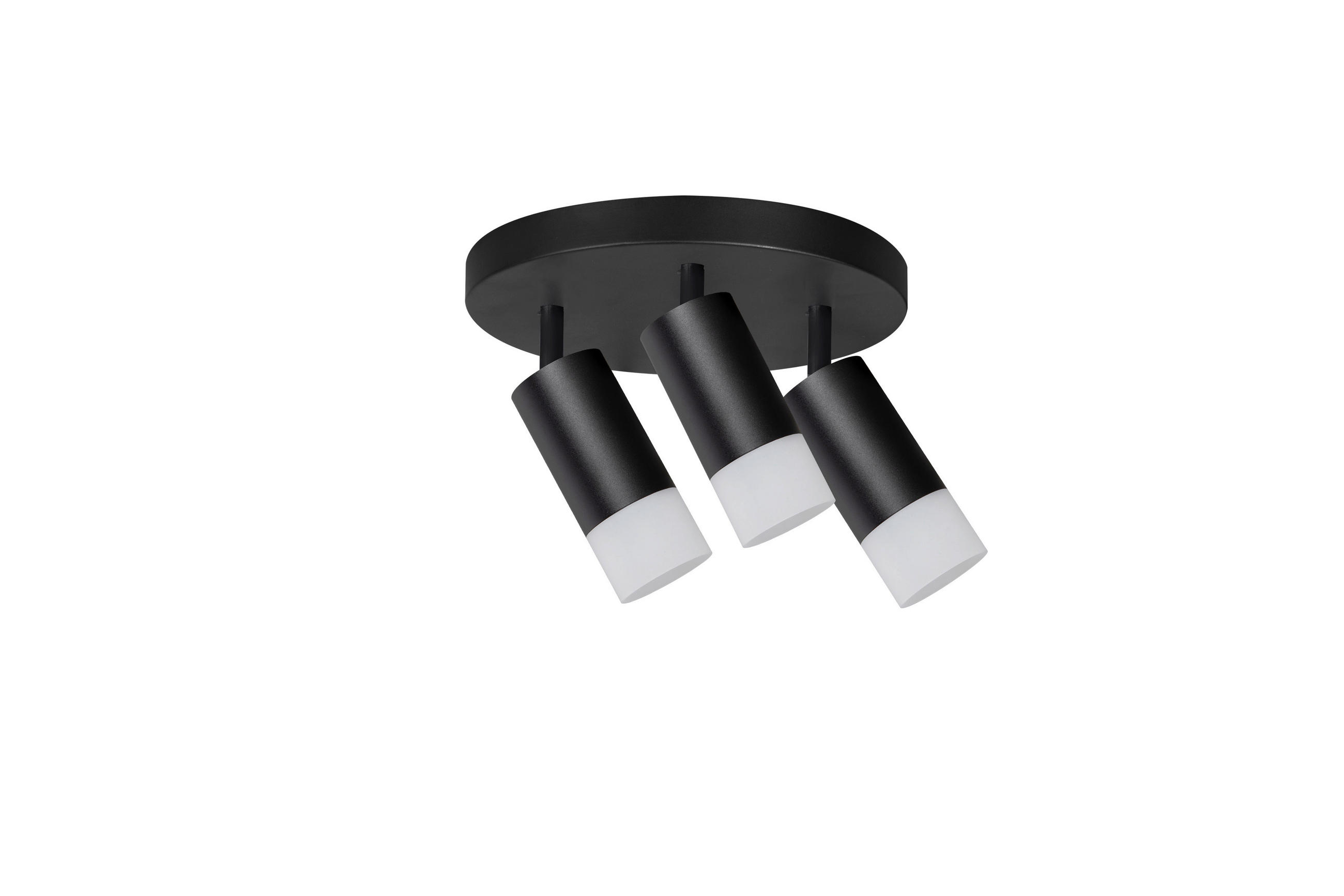 DECKENSTRAHLER Sonaya 14.5/20/20 cm  - Schwarz, KONVENTIONELL, Metall (14.5/20/20cm)