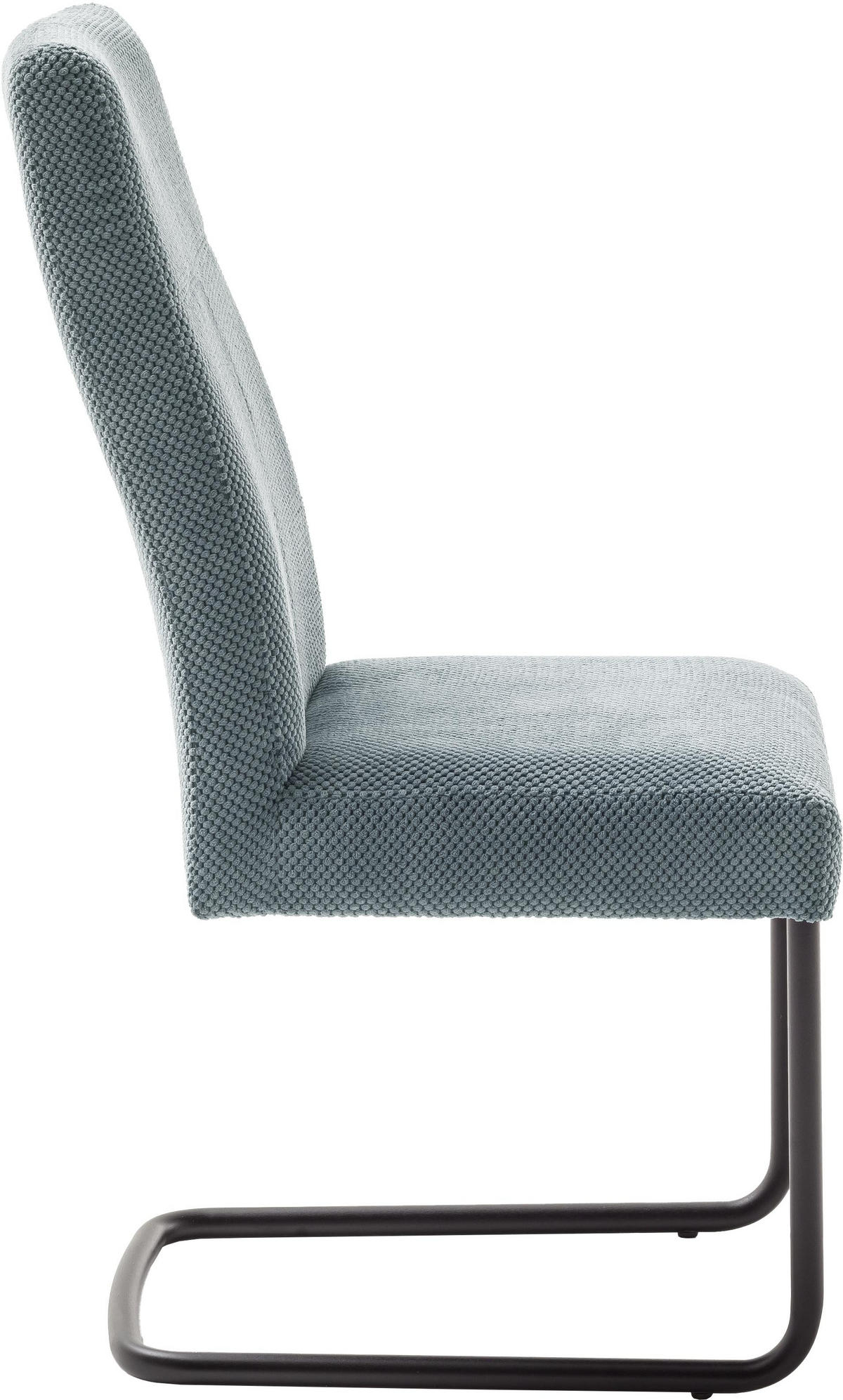 SCHWINGSTUHL  in Cord  - Jadegrün/Schwarz, Modern, Textil/Metall (50/102/63cm) - Carryhome