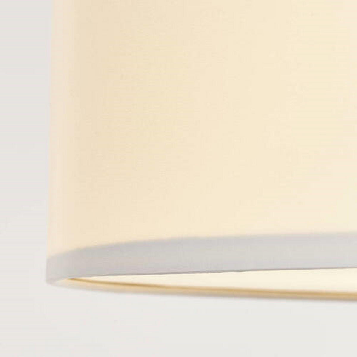 DECKENLEUCHTE  60/26,5 cm    - Chromfarben/Weiss, Design, Textil/Metall (60/26,5cm) - Brilliant