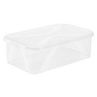 DOBOZ TETŐVEL 34,4/20,2/10,6 cm  - áttetsző, Konventionell, műanyag (34,4/20,2/10,6cm) - Rotho