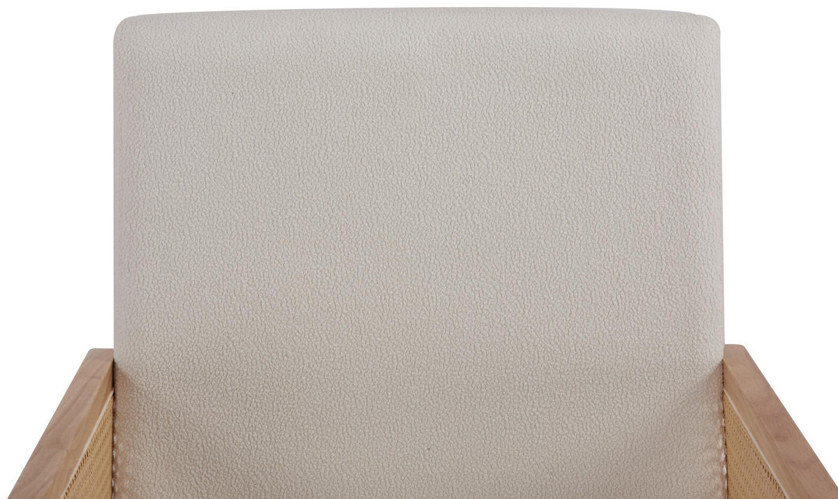 RATTANSESSEL Weiß  - Naturfarben/Weiß, Trend, Holz/Kunststoff (68/85/77,5cm) - Livetastic