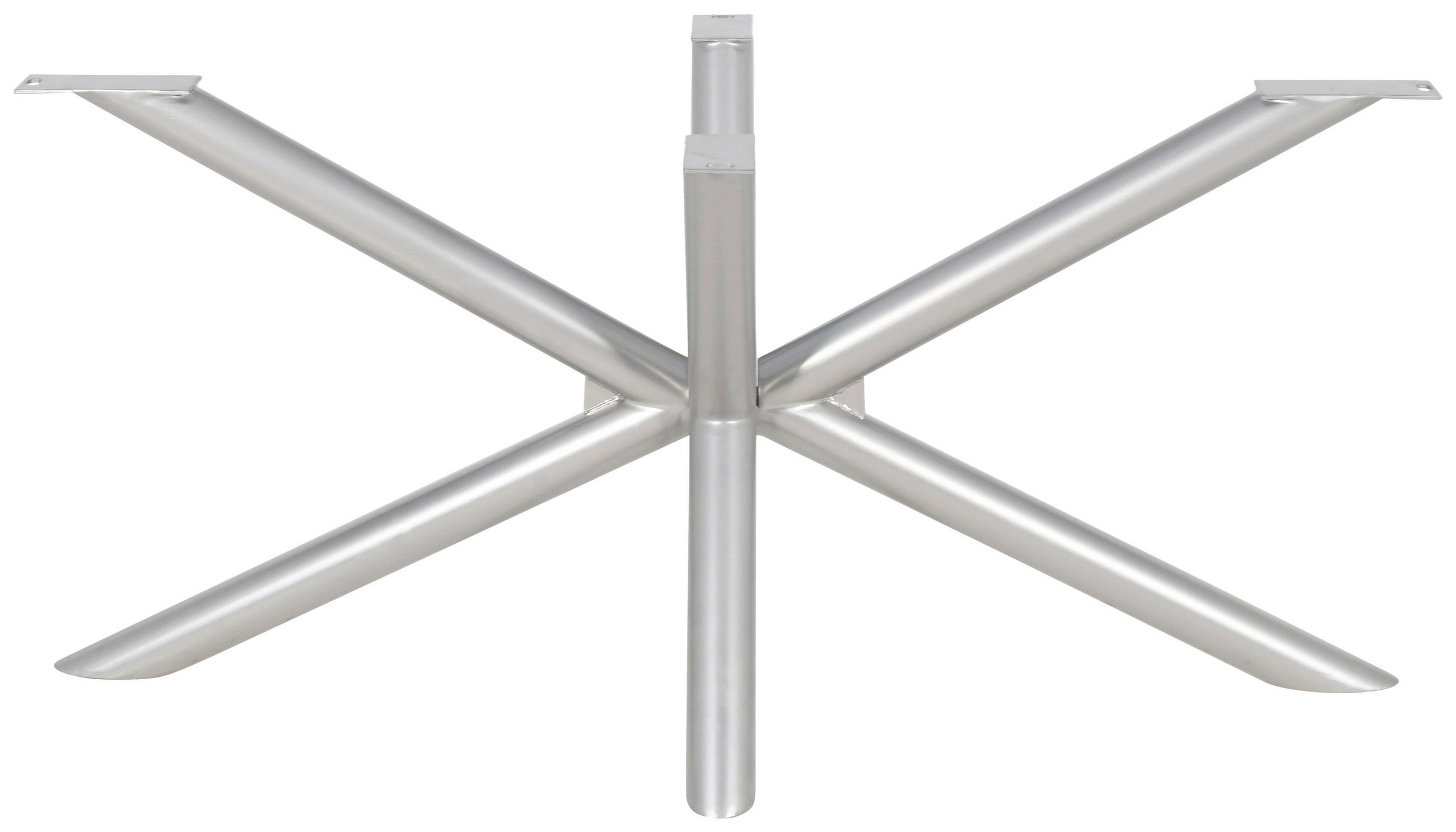 TISCHGESTELL Silberfarben  - Silberfarben, MODERN, Metall (160/70/72cm) - Boxxx