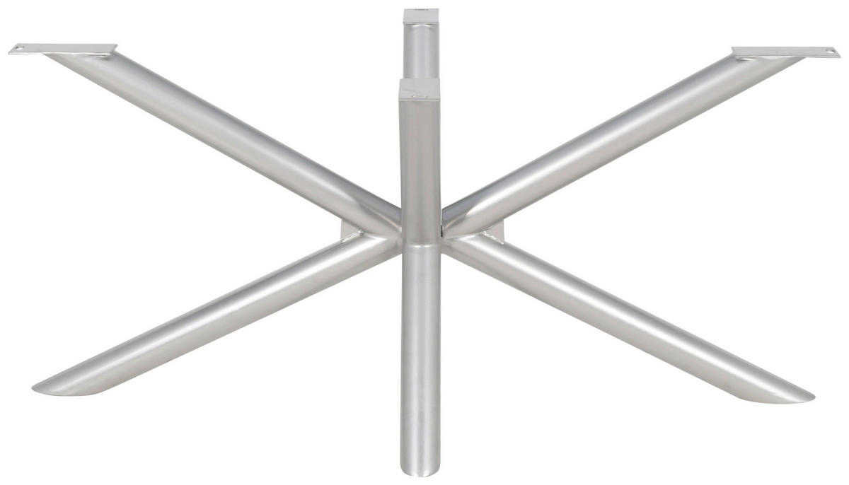 TISCHGESTELL Silberfarben  - Silberfarben, MODERN, Metall (160/70/72cm) - Boxxx