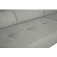 ECKSOFA in Chenille Alabasterfarben  280/205 cm  - Alabasterfarben/Schwarz, Design, Textil/Metall (280/205cm) - Xora