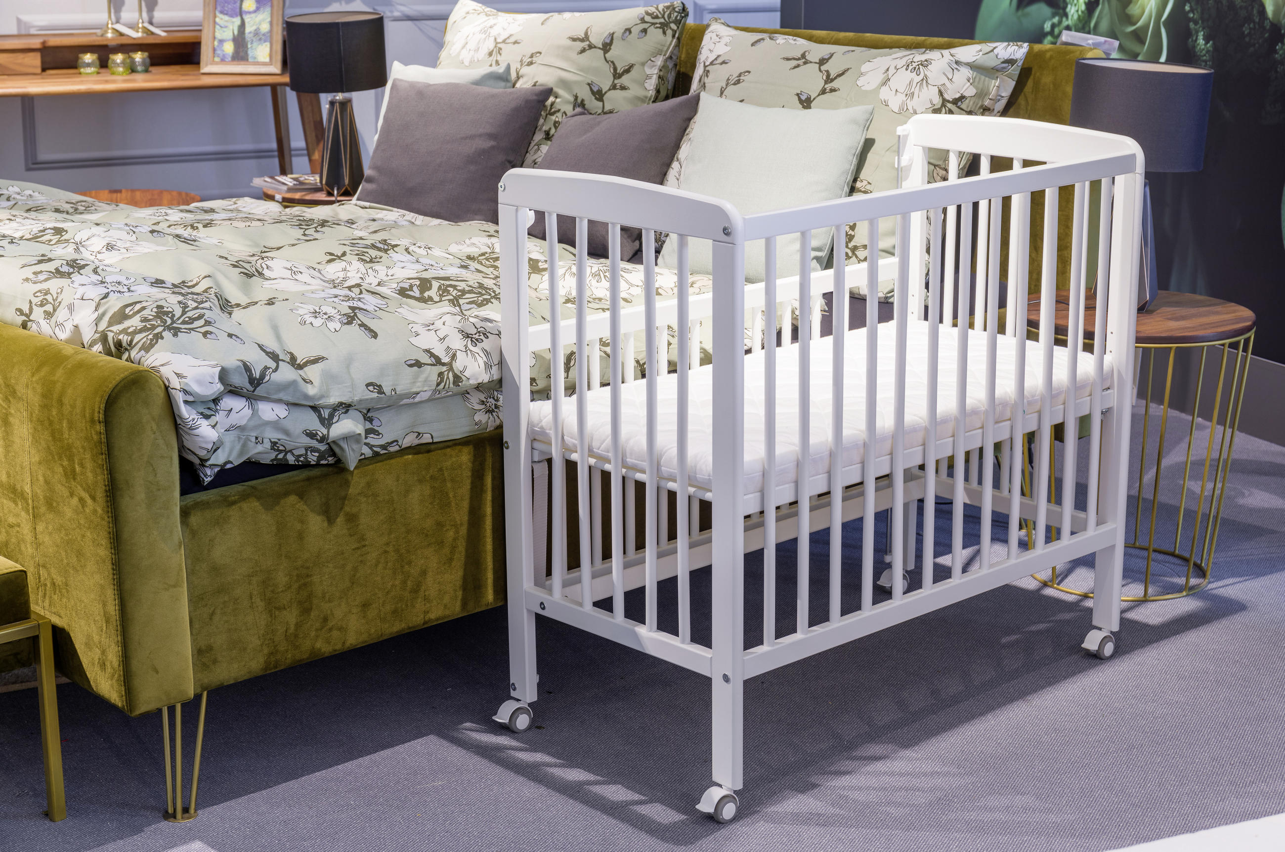 BEISTELLBETT Nino  - Weiß, Basics, Holz (94/69/85cm) - Fillikid