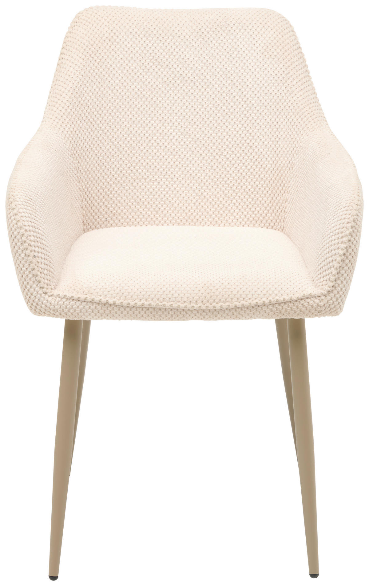 ARMLEHNSTUHL  in Eisen Webstoff  - Beige, KONVENTIONELL, Textil/Metall (56/81/61cm) - MID.YOU