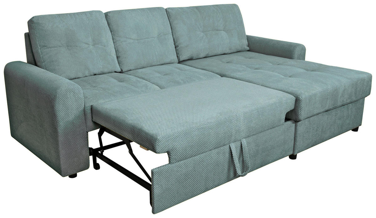 COLțAR textil verde mentă  - verde mentă/negru, Konventionell, plastic/textil (232/153cm) - Carryhome