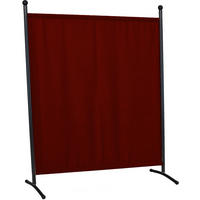 SICHTSCHUTZ - Bordeaux/Grau, Basics, Textil/Metall (178/178/51cm) - Boxxx