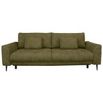 SCHLAFSOFA Chenille Grün  - Schwarz/Grün, KONVENTIONELL, Textil/Metall (235/90/104cm) - Carryhome
