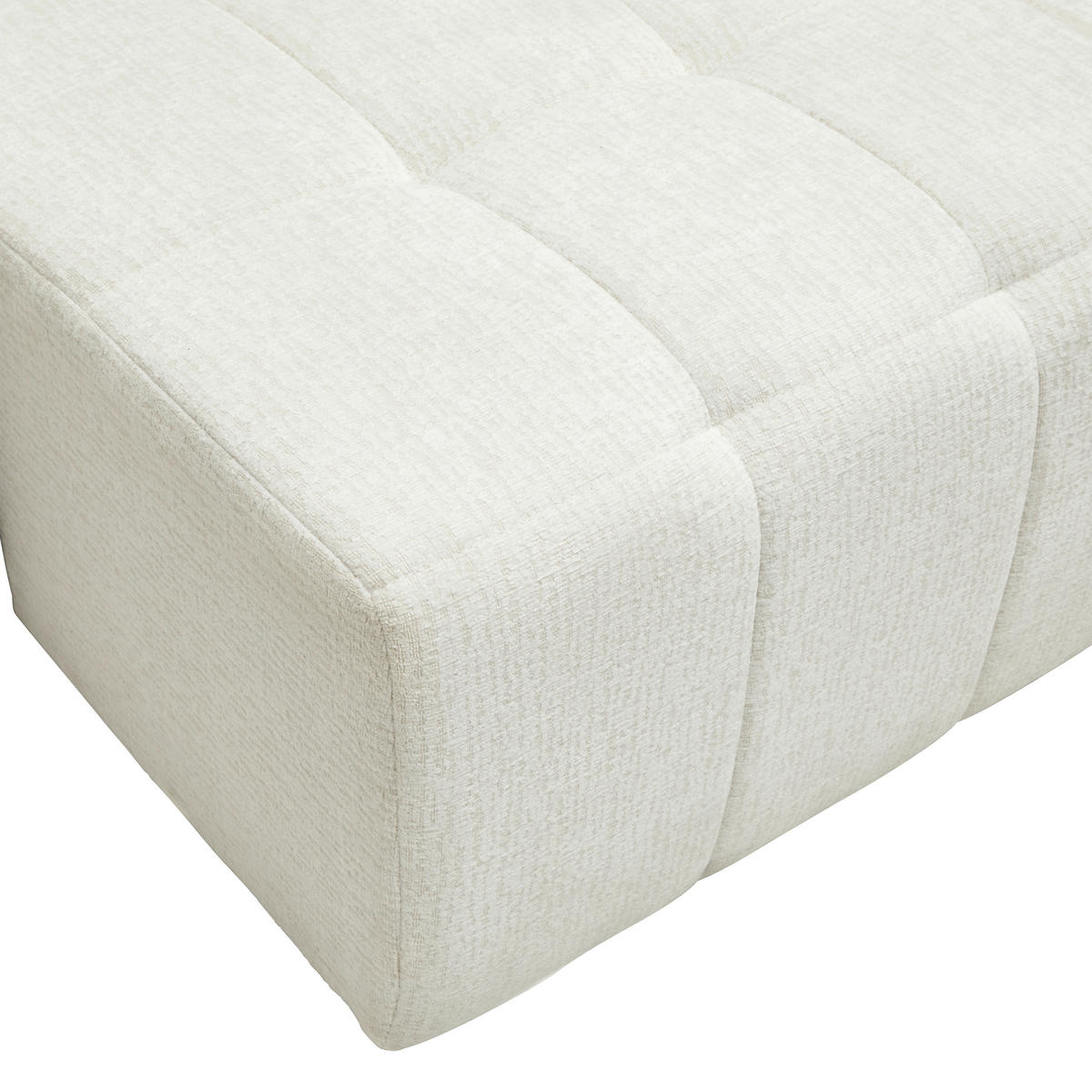 SCHLAFSOFA in Chenille, Jacquard Creme  - Beige/Creme, Kunststoff/Textil (245/74-90/104cm) - MID.YOU