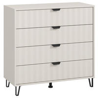 KOMMODE  in 93/90/40 cm  - Kaschmir/Schwarz, Basics, Holzwerkstoff/Metall (93/90/40cm) - Carryhome