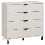 KOMMODE  in 93/90/40 cm  - Kaschmir/Schwarz, Basics, Holzwerkstoff/Metall (93/90/40cm) - Carryhome