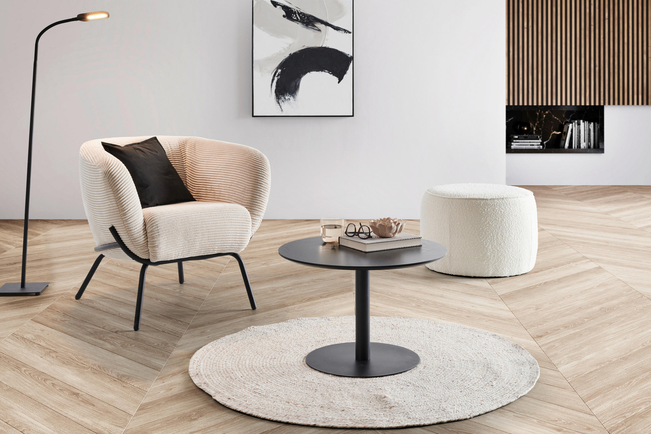 COUCHTISCH in Holz, Metall, Holzwerkstoff 60/60/38 cm  - Schwarz, Design, Holz/Holzwerkstoff (60/60/38cm) - MID.YOU