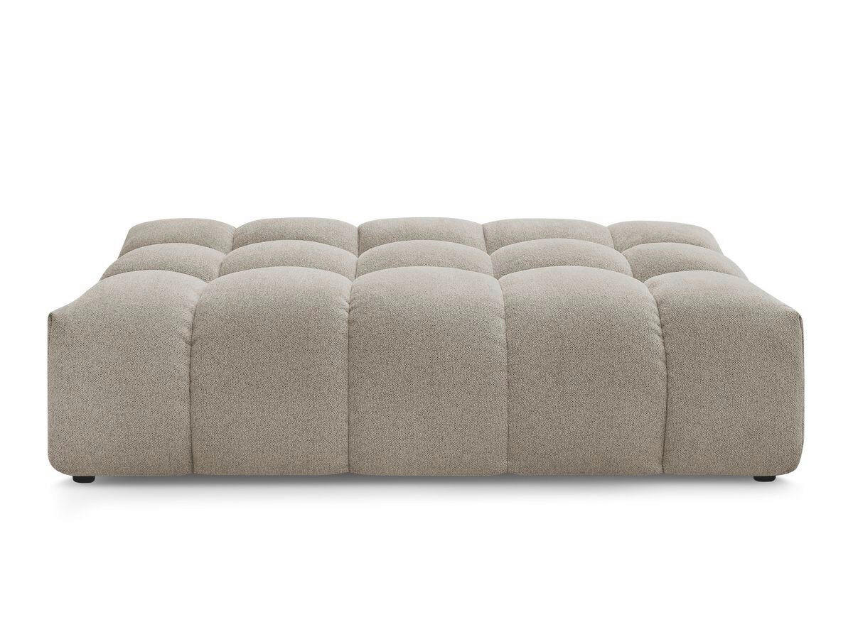 HOCKER EVEREST Flachgewebe Taupe  - Taupe/Schwarz, MODERN, Kunststoff/Textil (166/100/40cm)