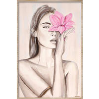 BILD  - Hellbraun/Rosa, Basics, Holz/Kunststoff (98/148cm)