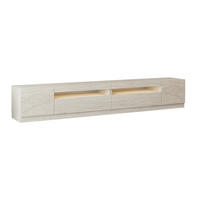 TV-BÄNK  36,8/40,2/240 cm 2 låda(or) stående, belysning  - cremefärgad, Design, trämaterial (36,8/40,2/240cm) - Livetastic