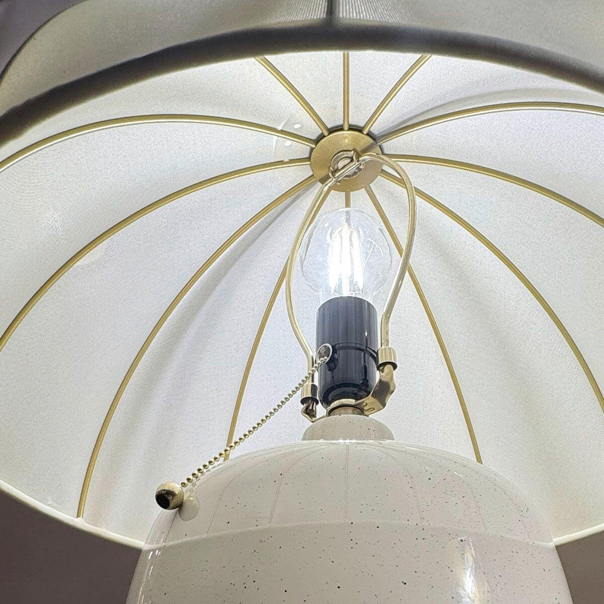 LED-TISCHLEUCHTE Alora Mood 69,9/45,7 cm  - Goldfarben/Creme, Design, Textil/Metall (69,9/45,7cm) - Elstead Lighting