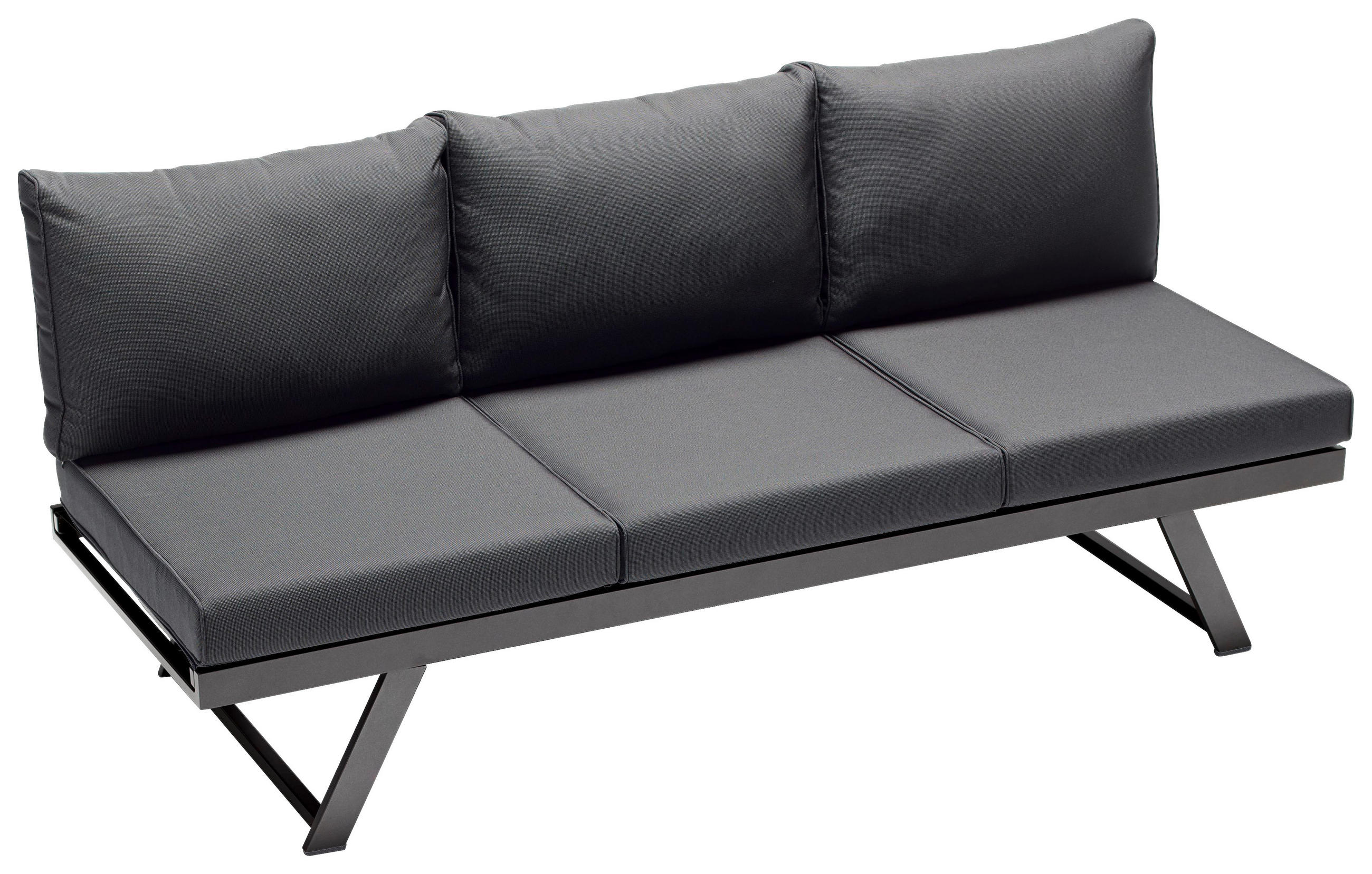 Sieger Gartenbank Grau 204x81x72 cm