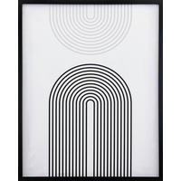 UMETNIŠKI POTISK  40/50 cm   - črna/siva, Trend, umetna masa/tekstil (40/50cm) - Monee
