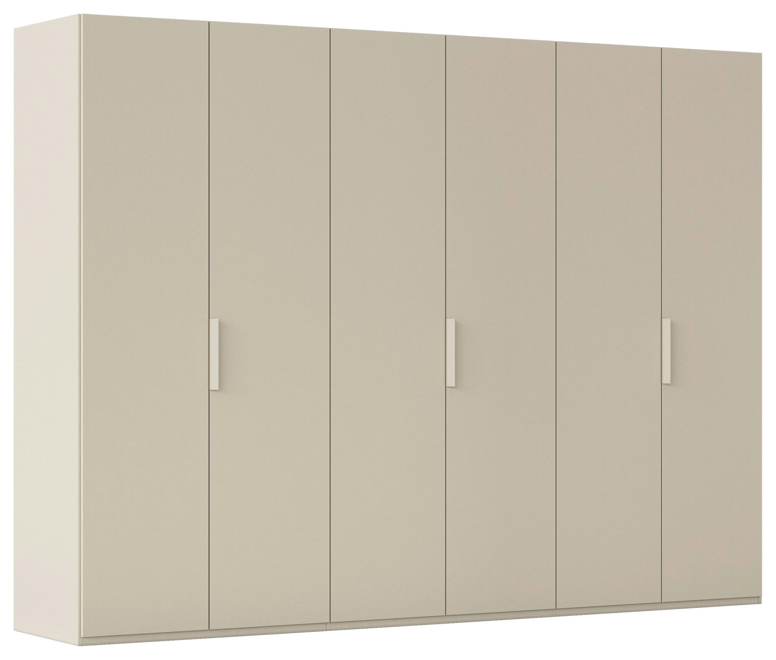 DREHTÜRENSCHRANK 301/235/61 cm,  in Champagner, 6-türig  - Champagner, Basics, Holzwerkstoff/Metall (301/235/61cm) - Novel