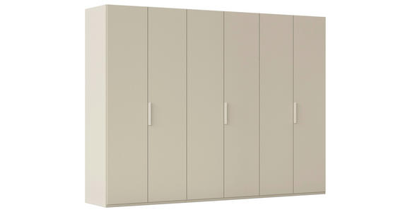 DREHTÜRENSCHRANK 301/235/61 cm,  in Champagner, 6-türig  - Champagner, Basics, Holzwerkstoff/Metall (301/235/61cm) - Novel