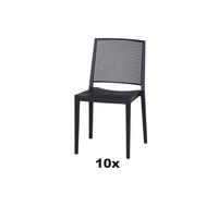 GARTENSESSEL-SET Anthrazit  - Anthrazit, Basics, Kunststoff (46/80/56cm) - Siena Garden
