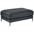 HOCKER Badia Base Feincord Anthrazit  - Anthrazit/Schwarz, Design, Textil/Metall (120/43/90cm) - Dieter Knoll