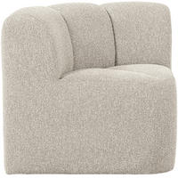 ECKBANK  in Beige  - Beige/Schwarz, MODERN, Kunststoff/Textil (83/83/83cm) - Livetastic
