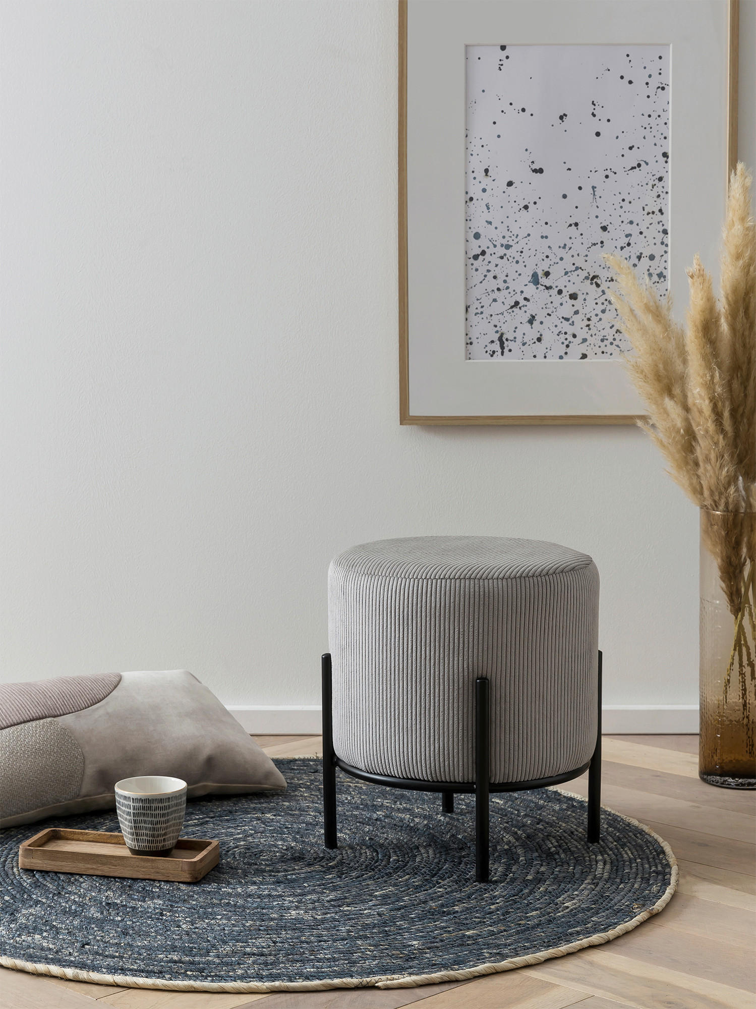 Livetastic TABURET, textil, 35/38/35 cm