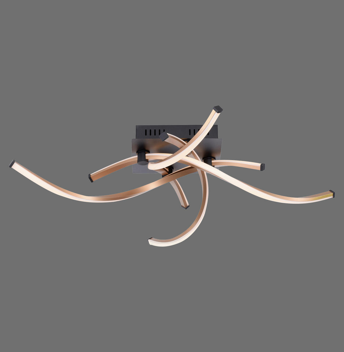 LED-DECKENLEUCHTE Polina 78/78/17 cm   - Design, Holzwerkstoff/Kunststoff (78/78/17cm) - Paul Neuhaus