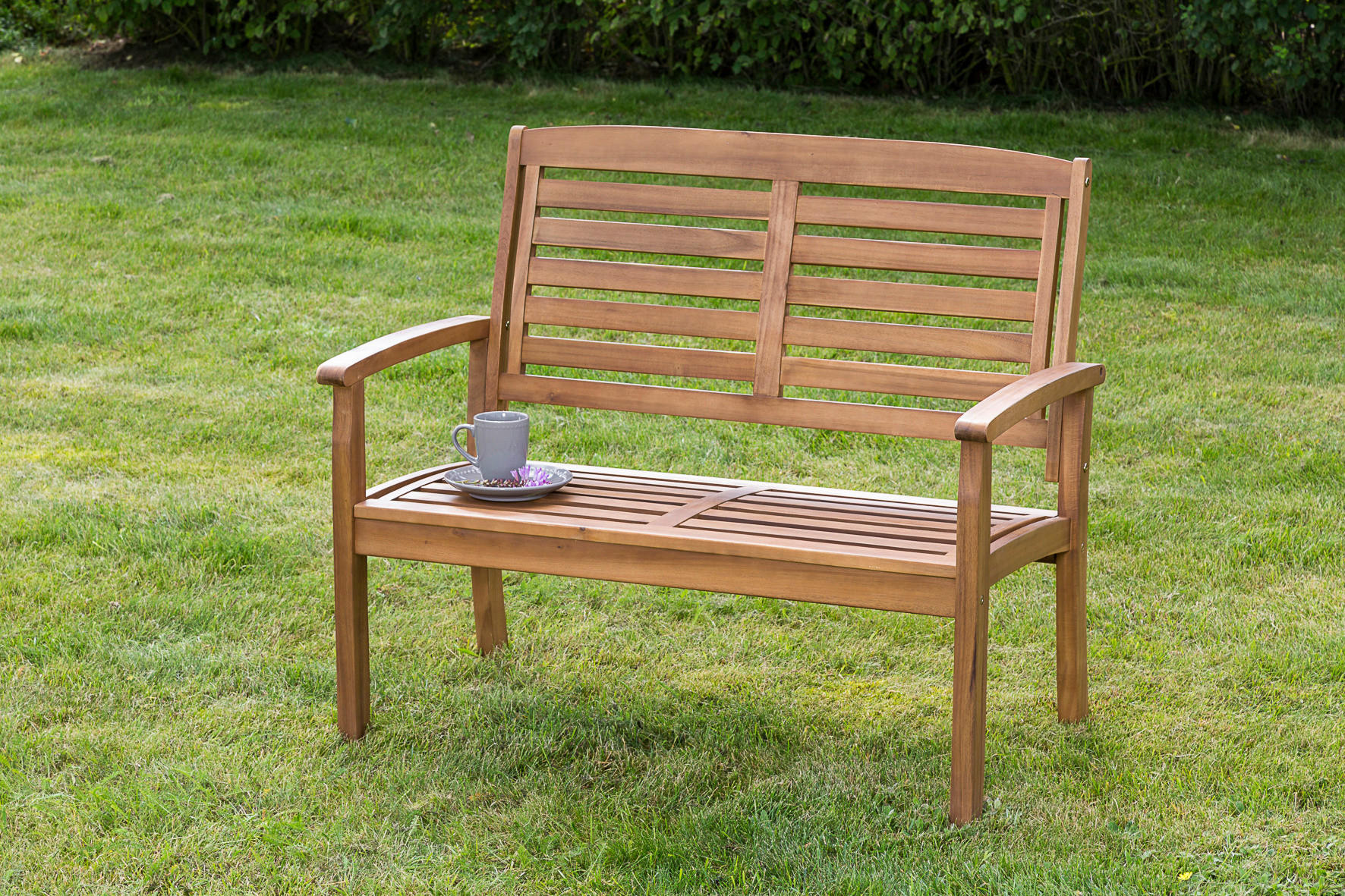 GARTENBANK 110/92/62 cm Akazie   - Akaziefarben, ROMANTIK / LANDHAUS, Holz (110/92/62cm) - Gardenson