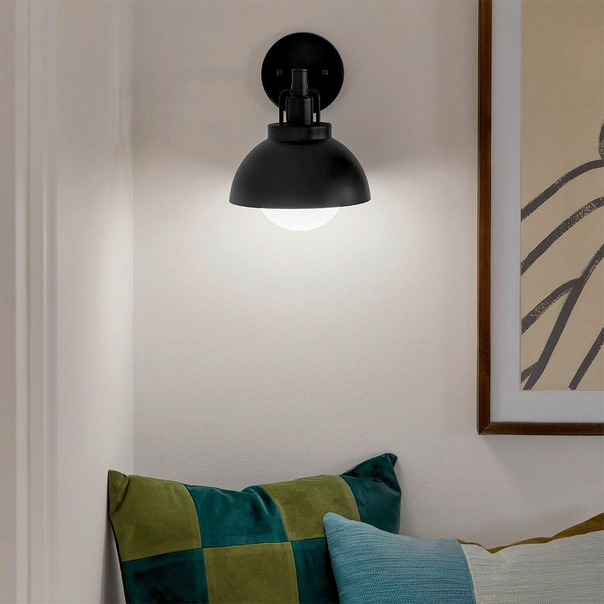 WANDLEUCHTE - Schwarz, Konventionell, Metall (22,7/20,3/24,1cm) - Elstead Lighting