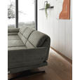 ECKSOFA in Flachgewebe Grün  176-217/259-307 cm  - Schwarz/Grün, Design, Textil/Metall (176-217/259-307cm) - Dieter Knoll