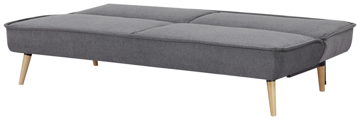 SCHLAFSOFA in Webstoff Grau  - Naturfarben/Grau, Modern, Holz/Textil (188/84/87cm) - MID.YOU