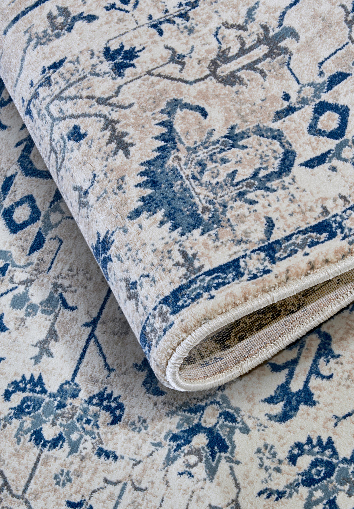 LÄUFER 80/240 cm Kollektion 1869 Blau, Creme  - Blau/Creme, Design, Kunststoff (80/240cm) - Villeroy & Boch