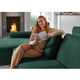 ECKSOFA  in Chenille, Flachgewebe Waldgrün  175/316 cm  - Waldgrün/Schwarz, Design, Textil/Metall (175/316cm) - Dieter Knoll